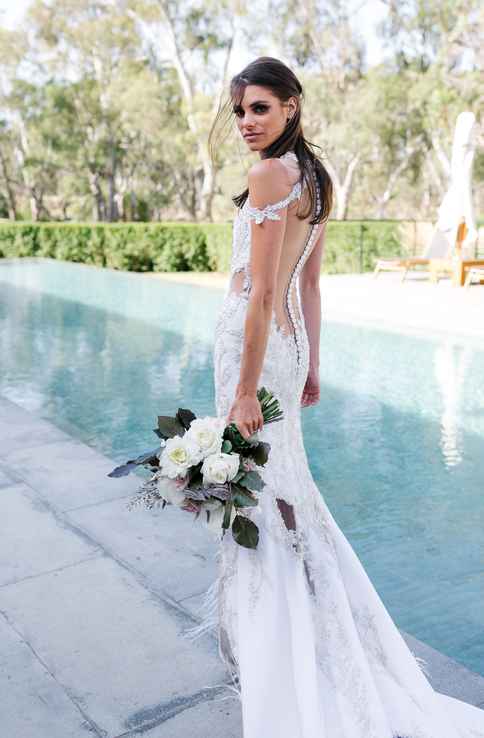 Elegant Wedding Dress by Sam Oglialoro