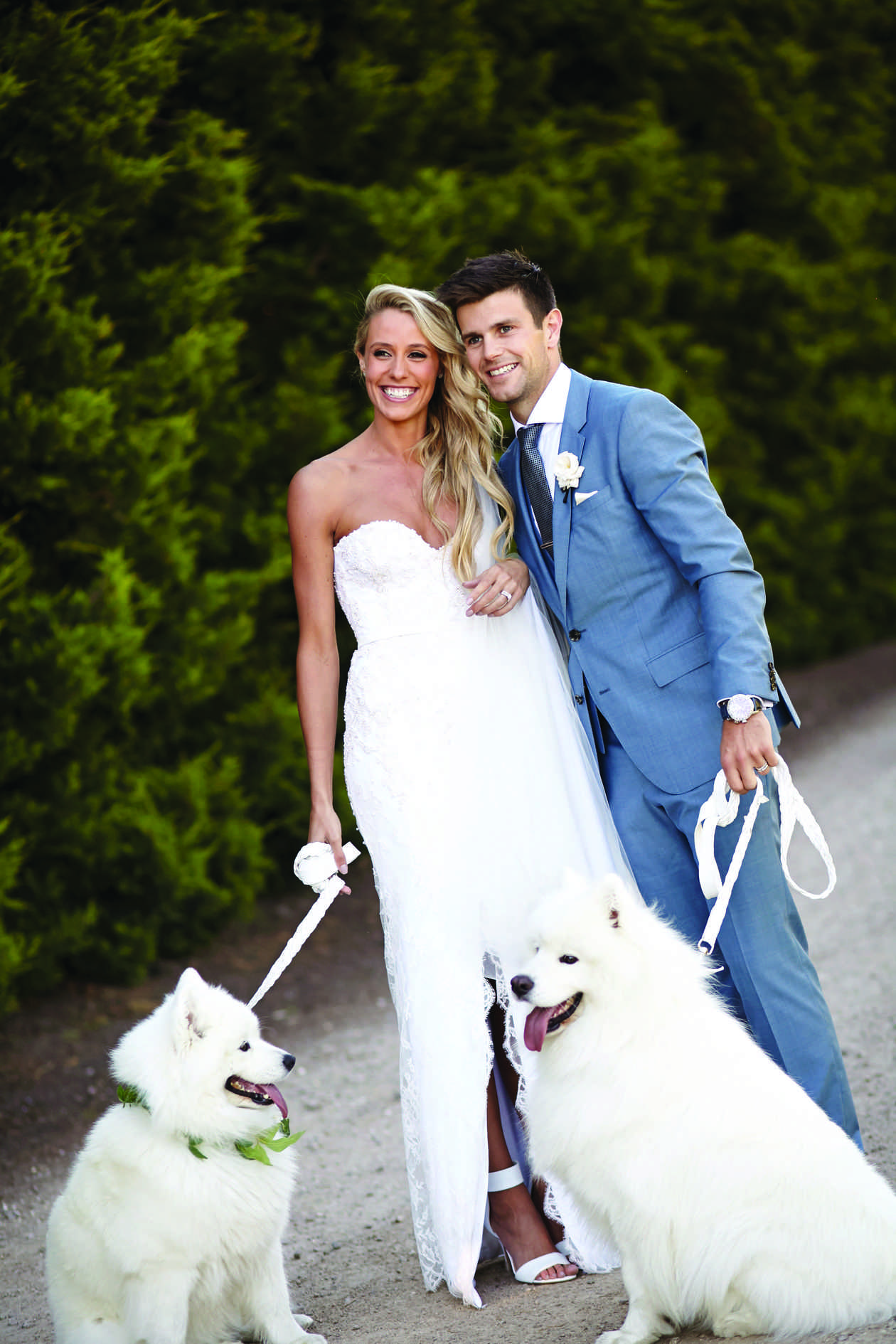 Trent and Brooke's Wedding Photos with Dogs at Private Residence