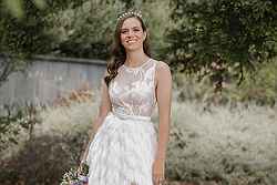 Melbourne Modern Bride Luxe Suzanna Haywood gown colourful florals