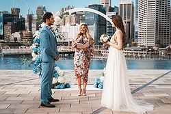 Sofitel Sydney Darling Harbour wedding infinity pool ceremony