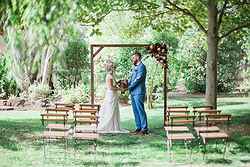 Garden Wedding Ceremonies - Stevens Estate Garden at Real Weddings