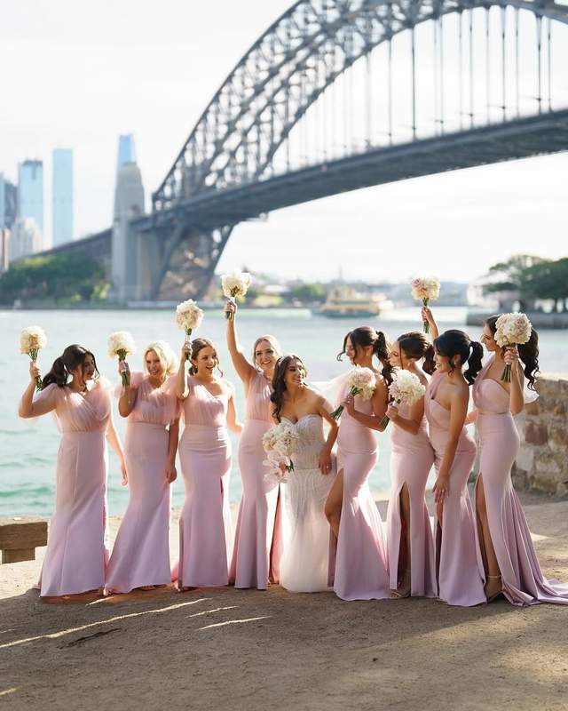 bridesmaid dresses sydney road Maren Satin Dress | Made To Order Rose Petal