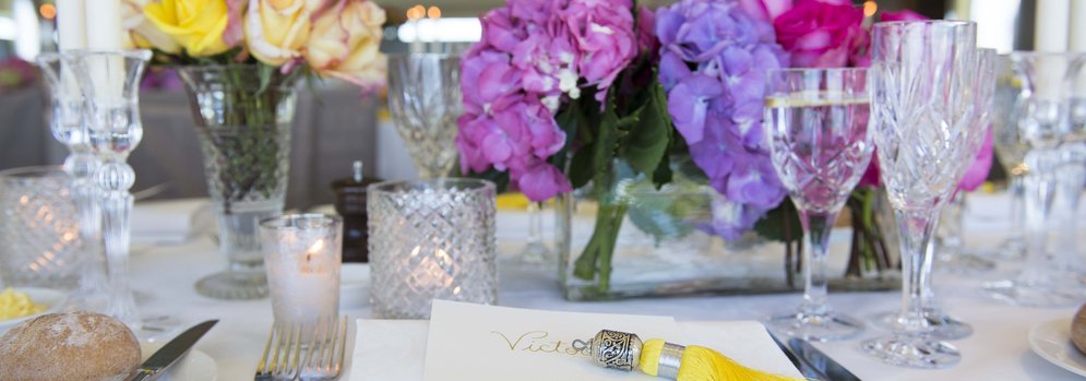 Elegant Table Setup - Victoria and Timothy's Wedding at Jonah’s