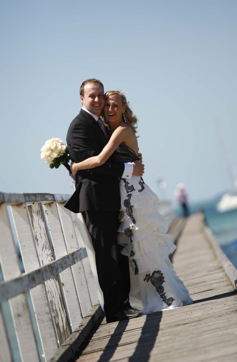 Hayley and Travis at the Portsea Hotel