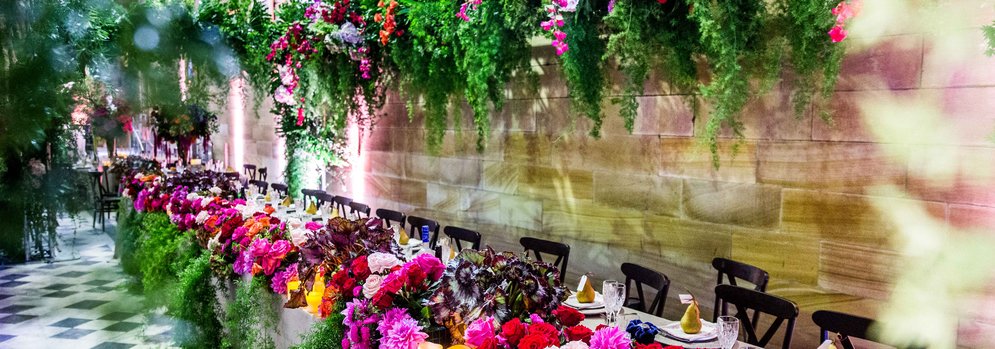 Wedding Reception Setup - Sandy & Rod's Wedding at Great Hall University
