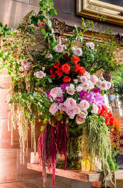 Elegant Wedding Flower Arrangement - Sandy & Rod's Wedding at Great Hall University
