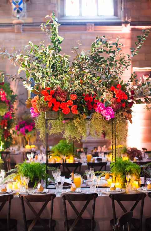 Flower Setup - Sandy & Rod's Wedding at Great Hall University