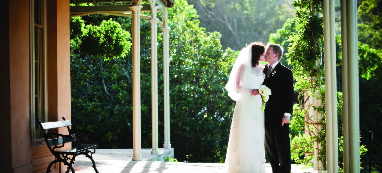 Lucinda and Dallas at Vaucluse House Tearooms