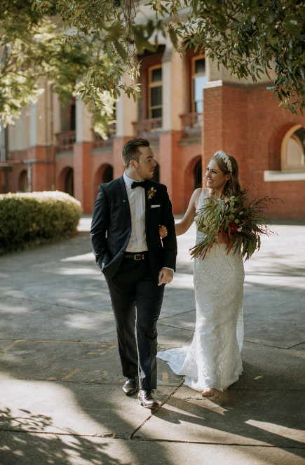 Caitlyn and Jono at Abbotsford Convent