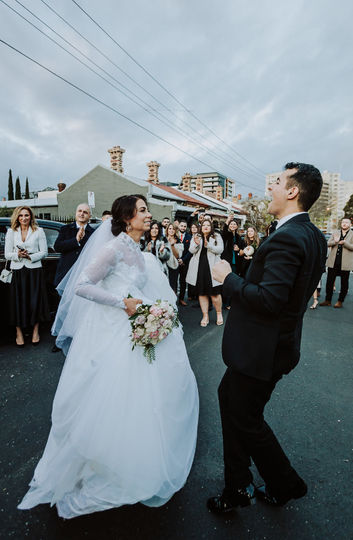 Sarah and Harry at Plaza Ballroom Melbourne