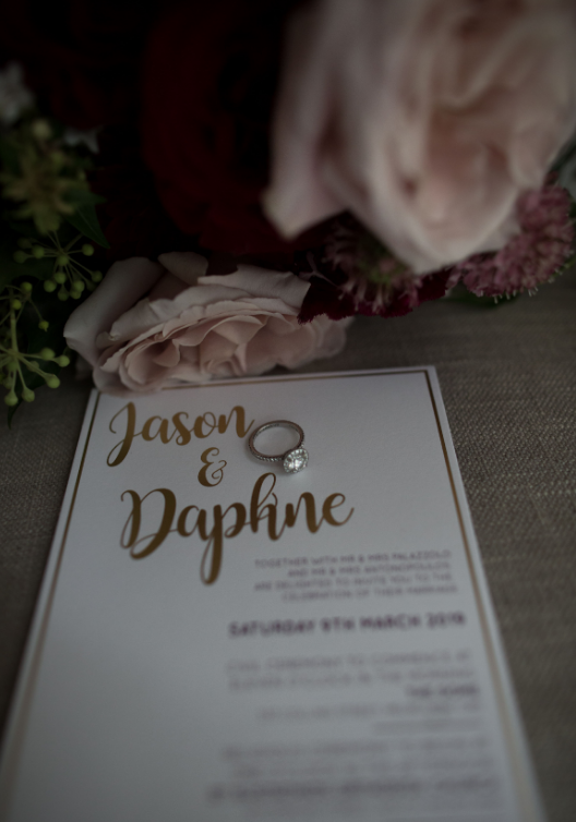 Wedding Invitation at Jason & Daphne's Wedding