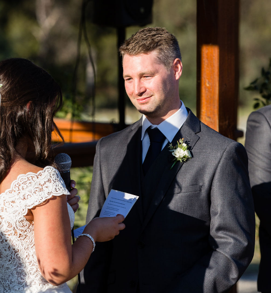 Christine and Ryan at Yering Gorge Cottages