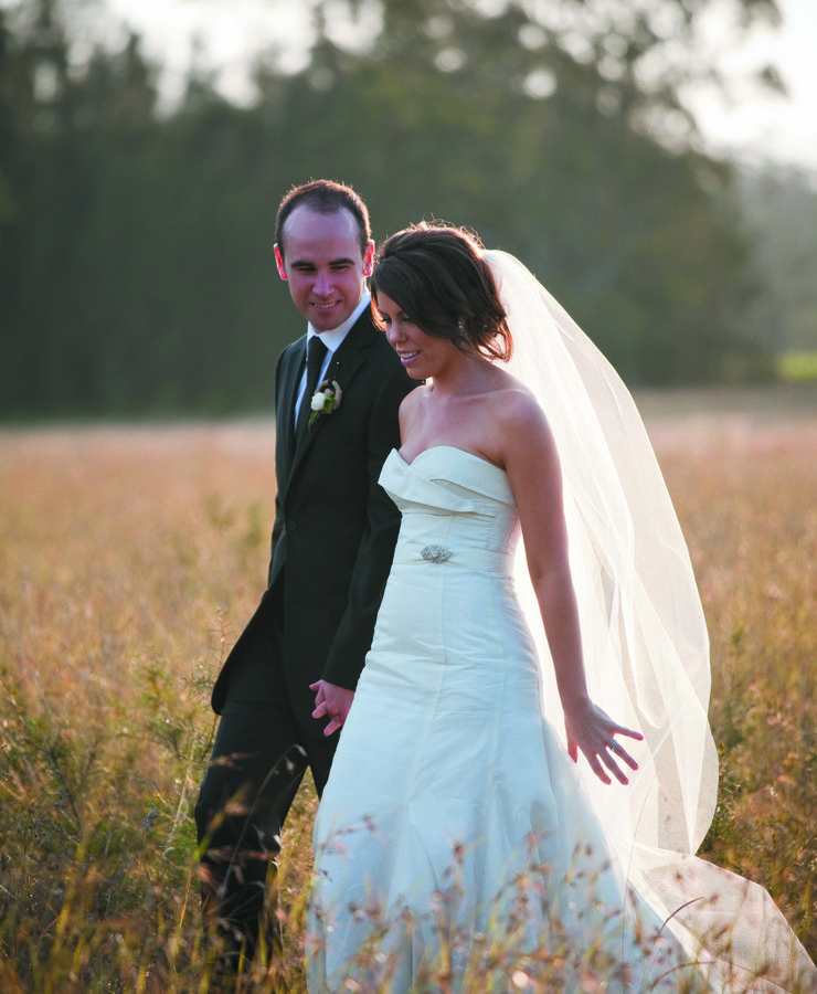 Serena and Andrew at Hungerford Hill Winery