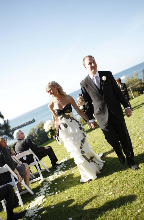 Hayley and Travis at the Portsea Hotel