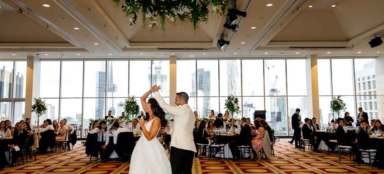 Stacey and Andrew at RACV City Club