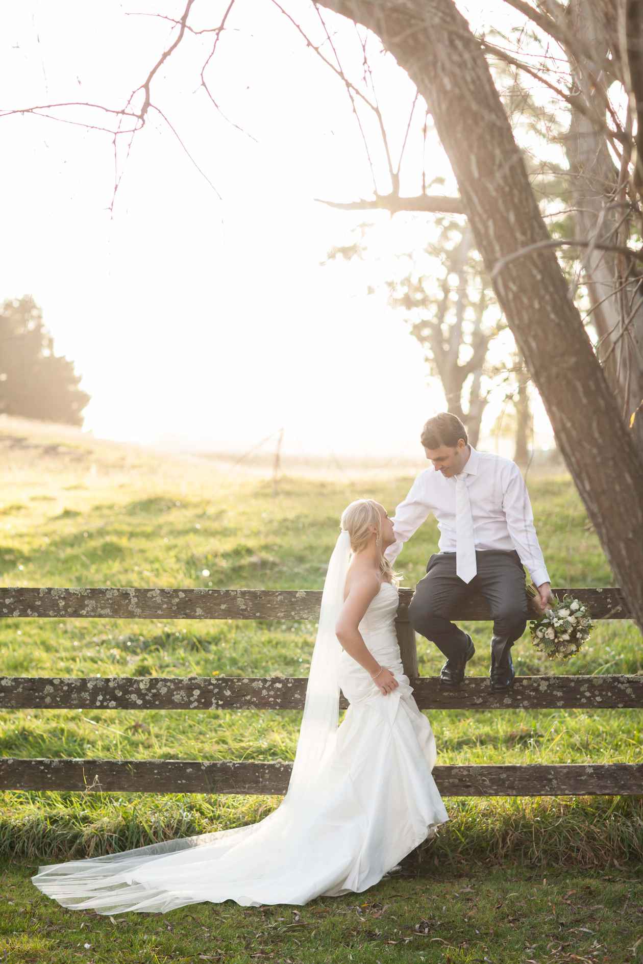 Amy and Aaron at Centennial Vineyards Restaurant