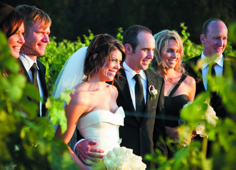 Serena and Andrew at Hungerford Hill Winery