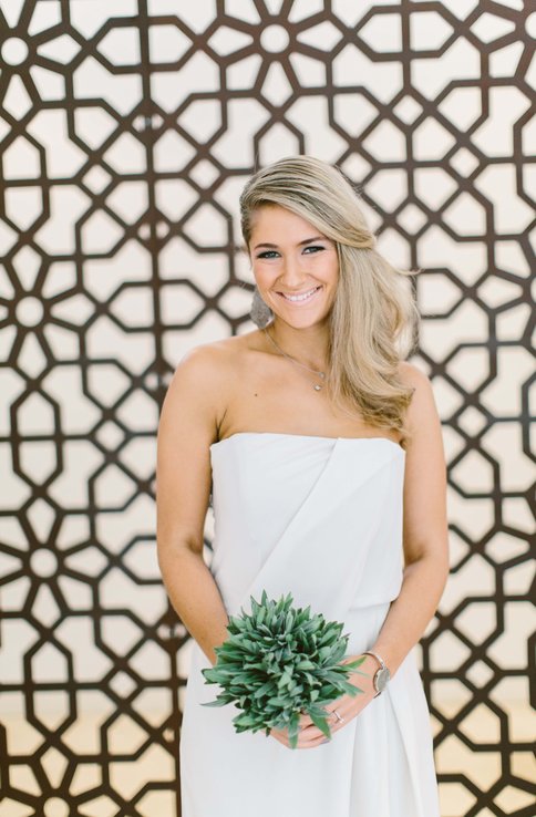 A Beautiful Bridesmaid at Aimee and Christopher Wedding in Stokehouse