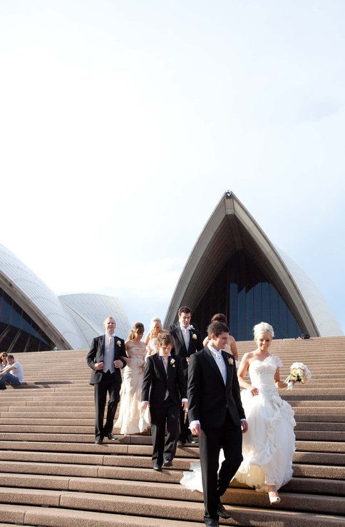 Melissa and Daniel at Opera Point Marquee