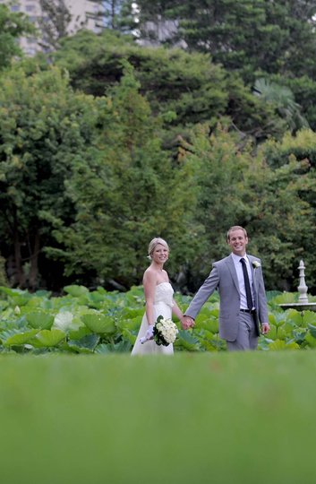 Molly and Erik at Botanic Gardens Restaurant