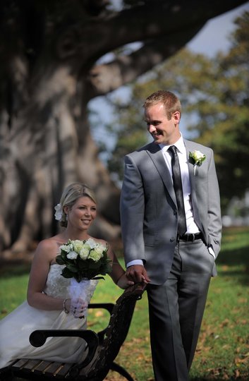 Molly and Erik at Botanic Gardens Restaurant