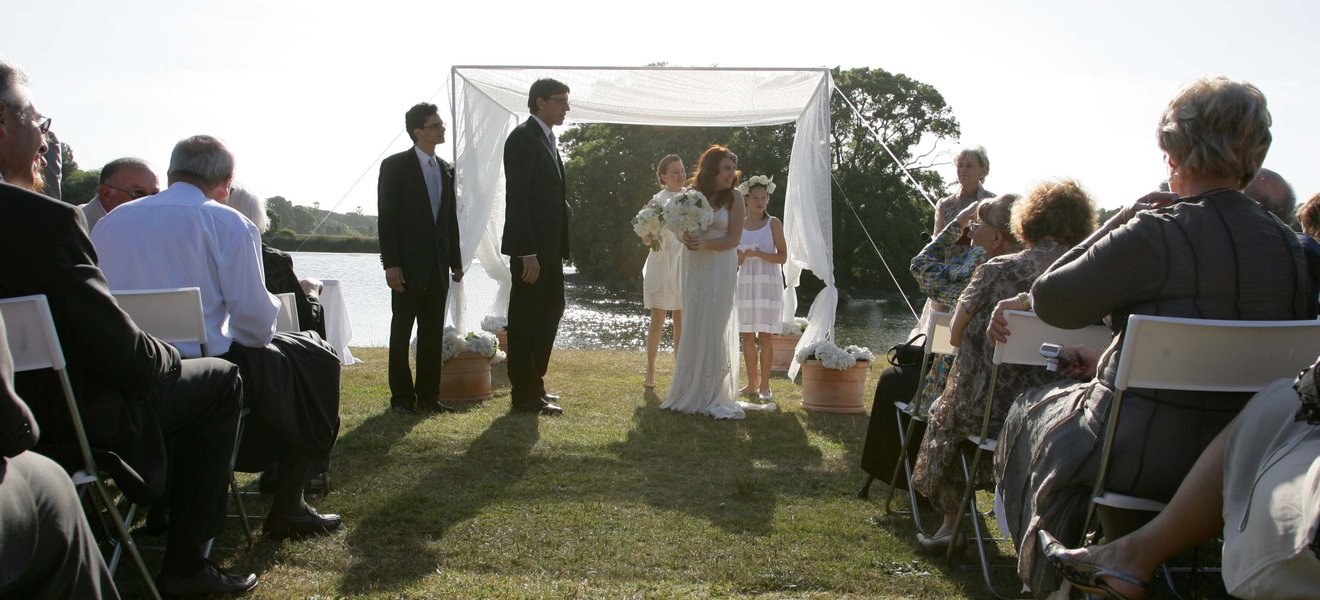 Rebecca and Nicholas at Centennial Parklands Dining