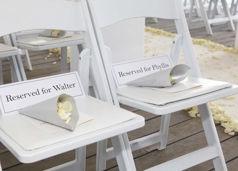 Luminare Wedding Venue Reserved Seats