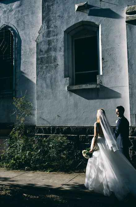 Brigitte and Angus at Abbotsford Convent