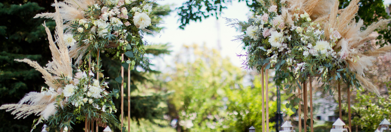 Pampas Grass Wedding Arch