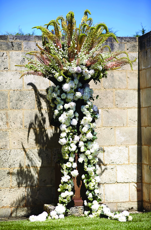 Flower Arrangement - Trent and Brooke's Wedding at Private Residence