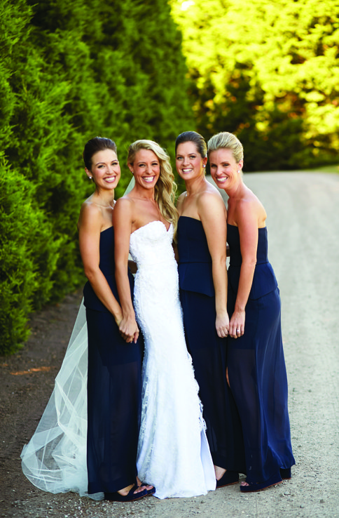 Brooke Wedding Photo with Friends at Private Residence