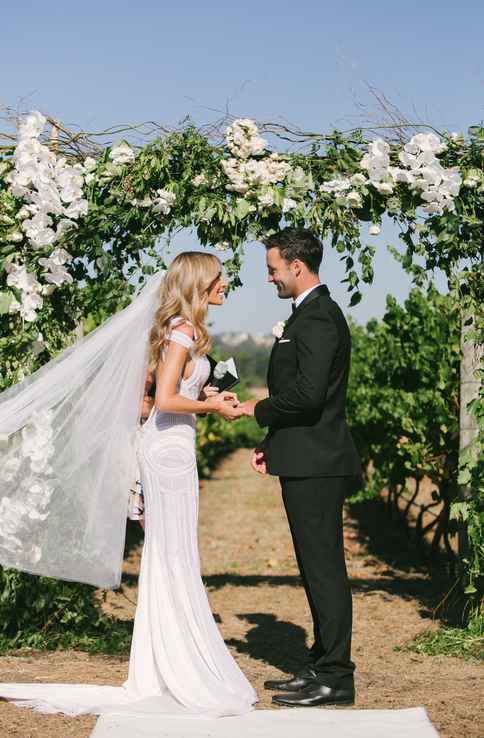 Nadia and James Bartel Wedding Ceremony at Baie Wines