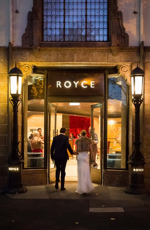 Sophie and Charlie at Royce Hotel