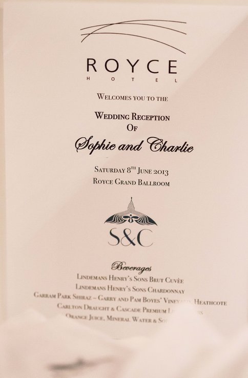 Sophie and Charlie at Royce Hotel