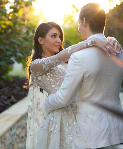 Wedding Dress by Paolo Sebastian at Real Weddings