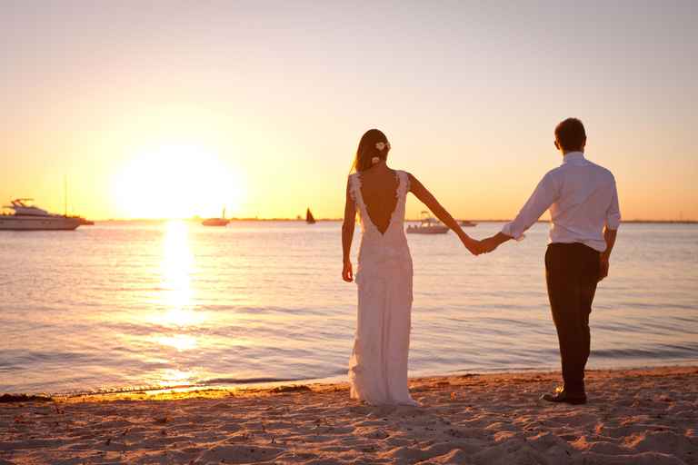 Emily and David at West Beach Bathers Pavilion