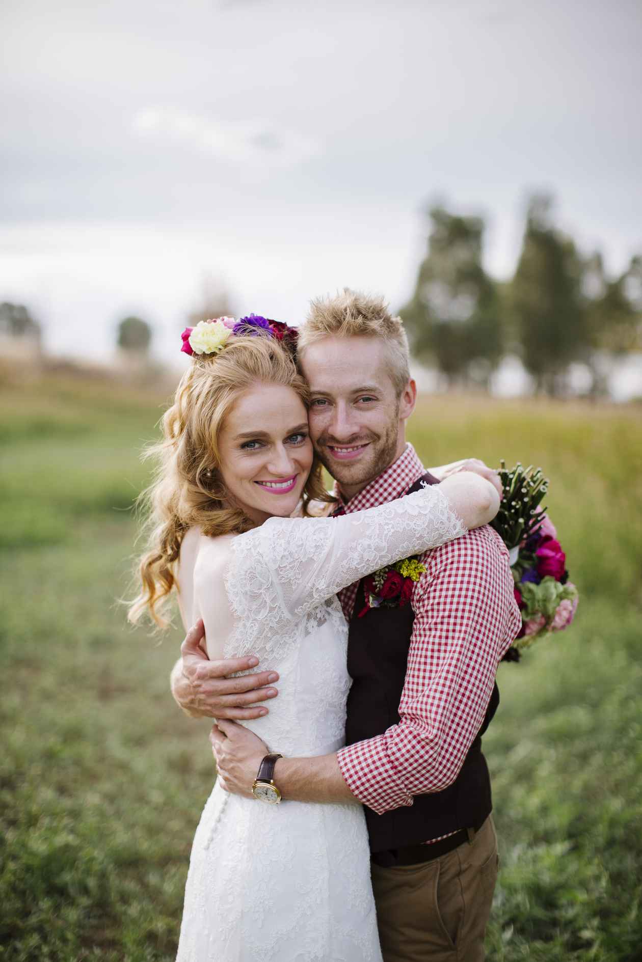 Elise and Stewart at Family Property