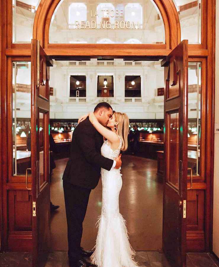 Elizabeth & Glenn at State Library of Victoria