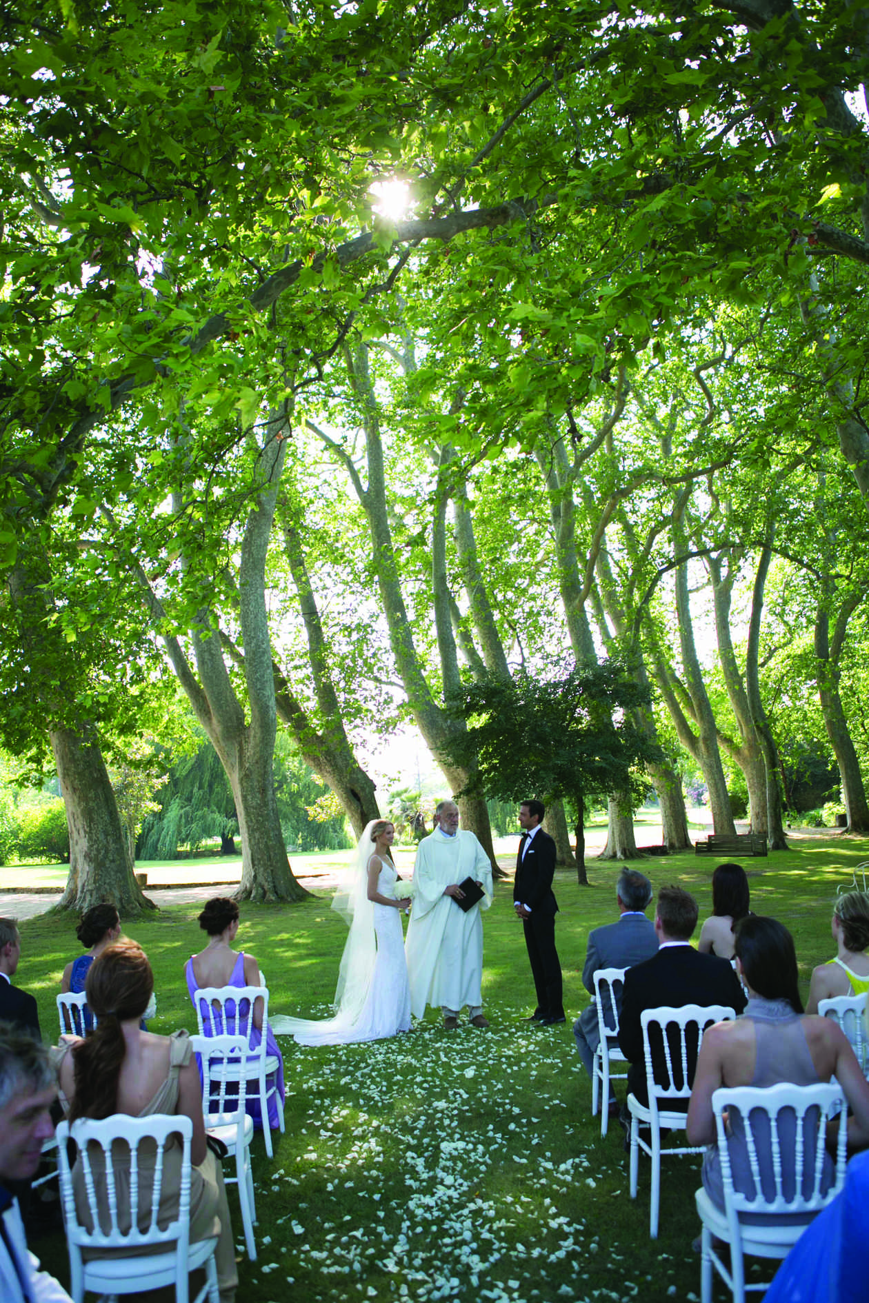 Liga and Anton at Chateau de Massillan