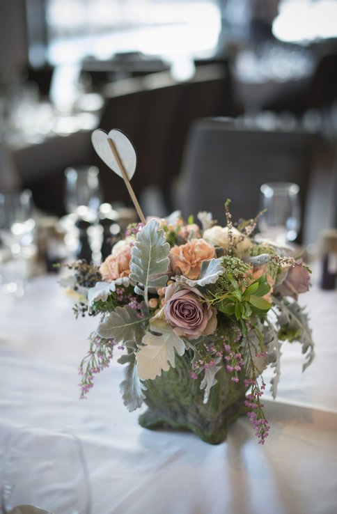 Abbey and James Wedding Flower Setup