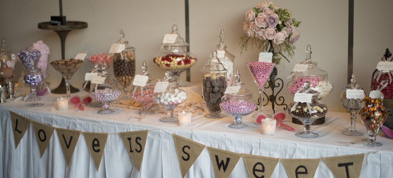 View by Sydney Table Setup at Abbey and James Wedding