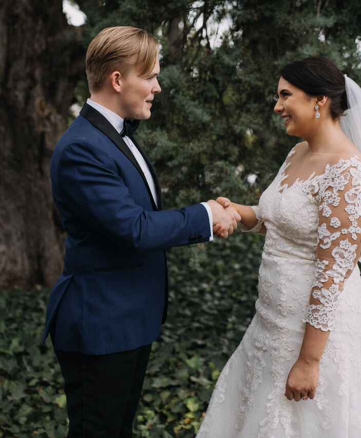 Rachel and Sean at Hotel Kurrajong