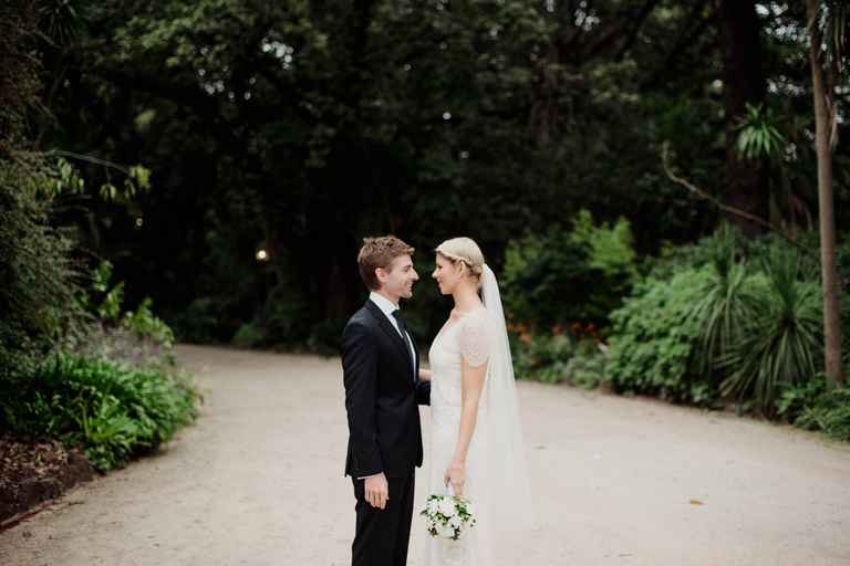 Jess and Michael at RipponLea Estate