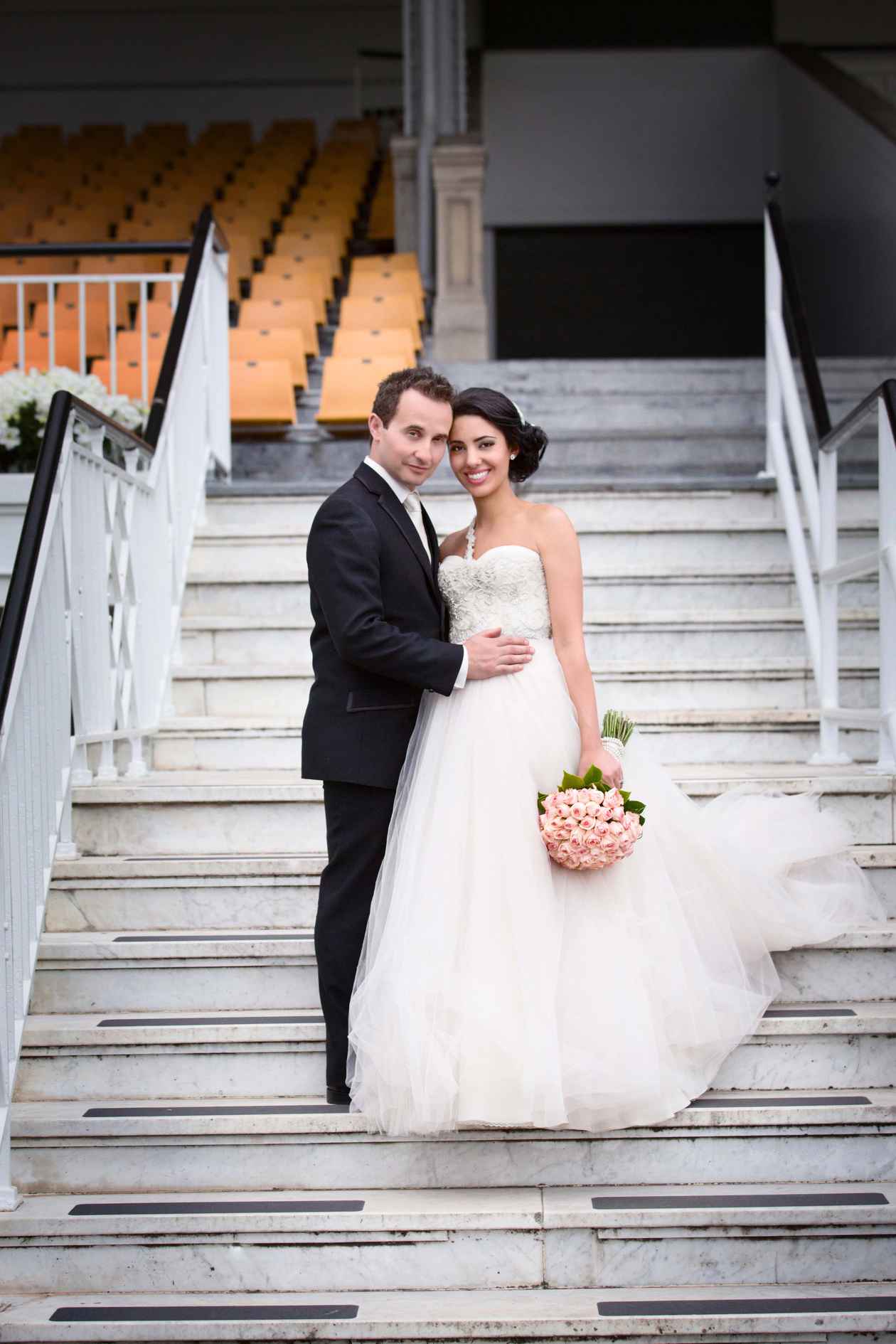 Rachel and Carl at Flemington The Event Centre