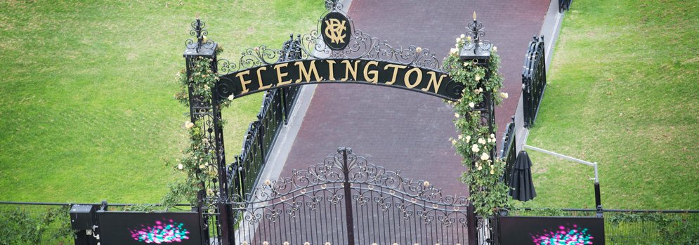 Rachel and Carl at Flemington The Event Centre