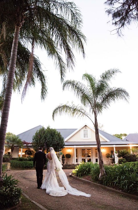 Randa's Wedding Dress Designed by Steven Khalil at Oatlands House