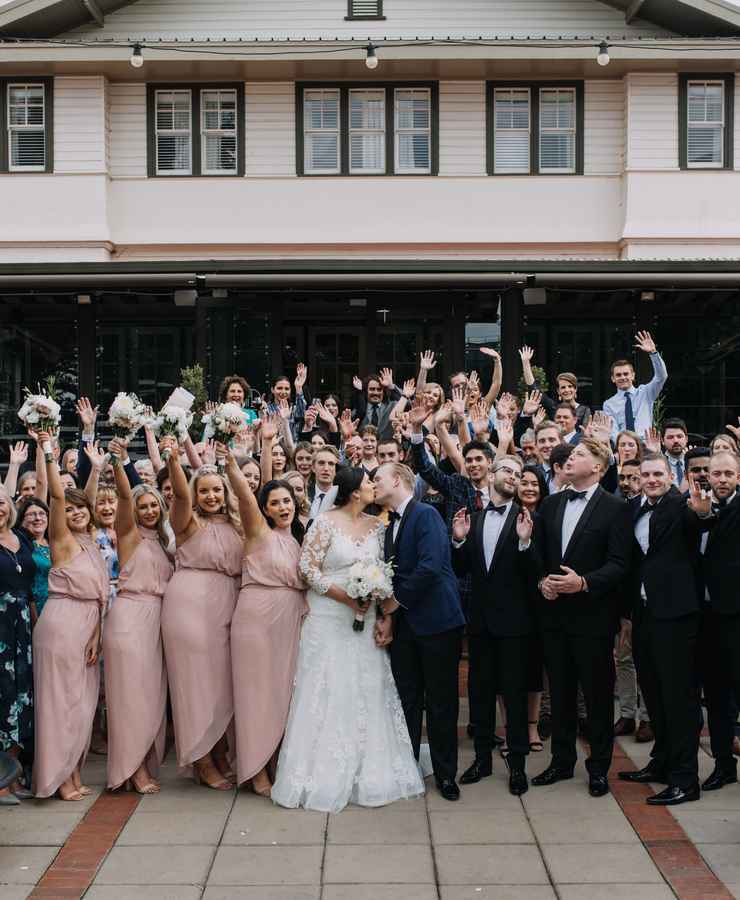 Rachel and Sean at Hotel Kurrajong