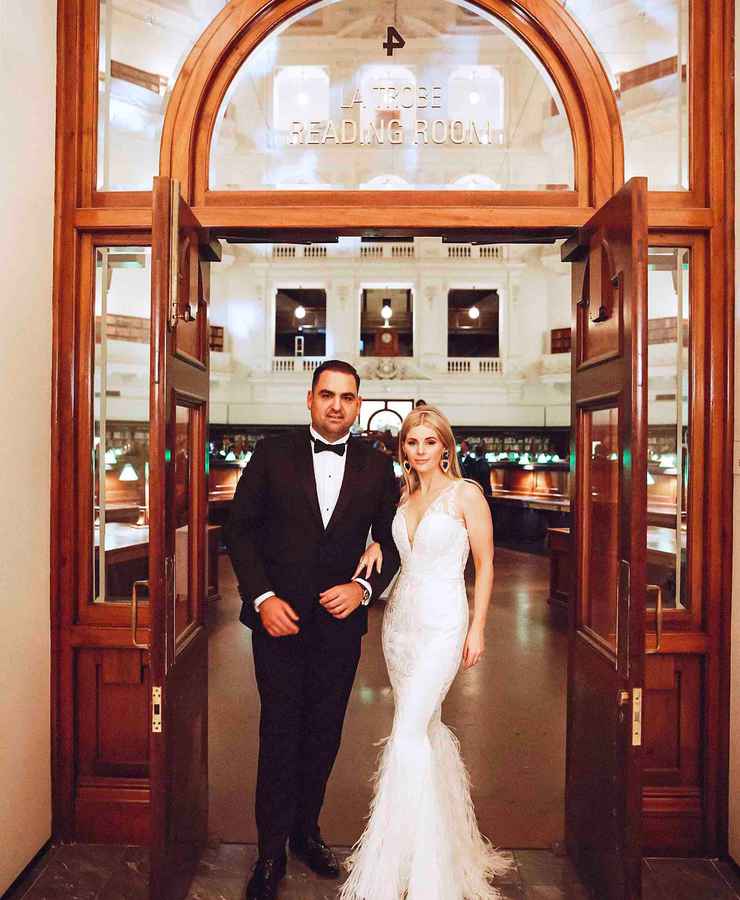 Elizabeth & Glenn at State Library of Victoria