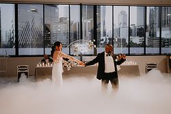 Aerial South Wharf Weddings