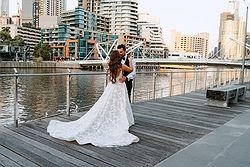 Aerial South Wharf Weddings